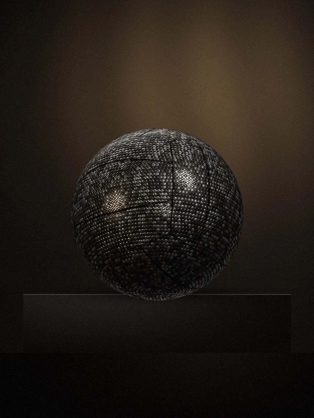 Blizazz rhinestone volleyball, Gold Edition, full-size display piece